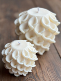 Фігурна свічка "Мережево" з натурального соєвого воску Candle Design модель 110.1005/1006/1007 Фото