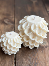 Фігурна свічка "Мережево" з натурального соєвого воску Candle Design модель 110.1005/1006/1007 Фото