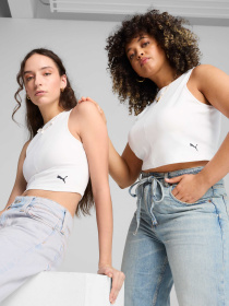 Футболки і поло PUMA Wardrobe Ess Ribbed Crop Top модель 629765 Фото