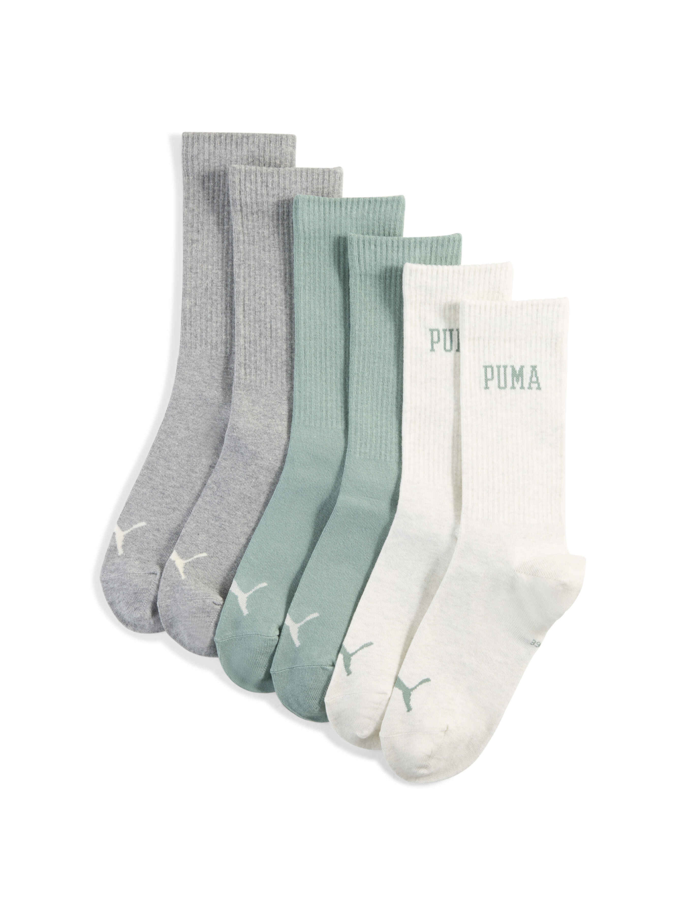 Носки и гольфы PUMA Unisex Logo Crew 3p модель 938632 Фото