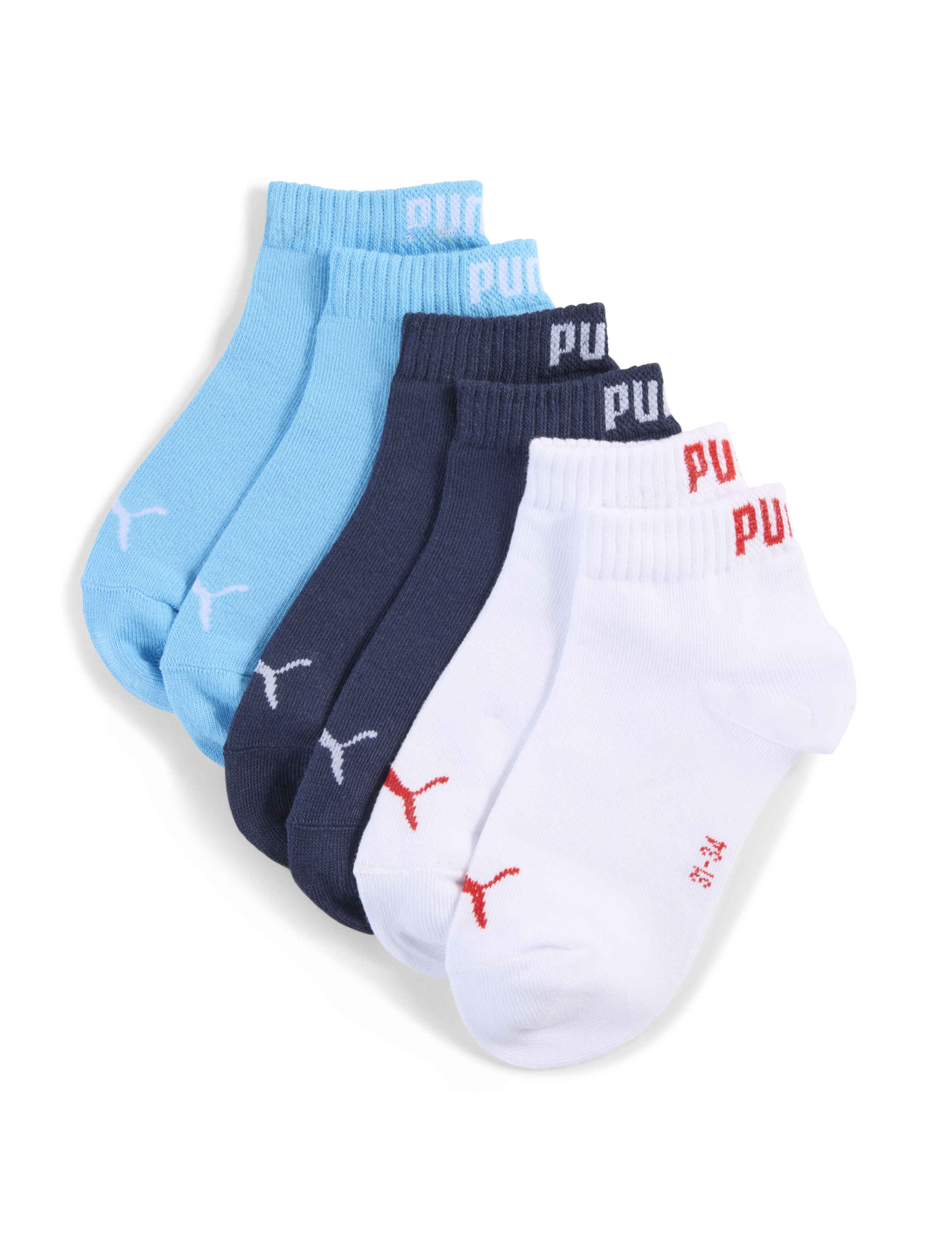 Носки и гольфы PUMA Kids Plain Quarter 3p модель 938809 Фото