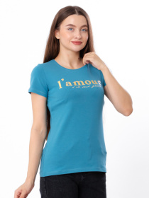 Футболки и поло Носи своє модель 8188-036-33-lazurnij-srij-l-amour Фото
