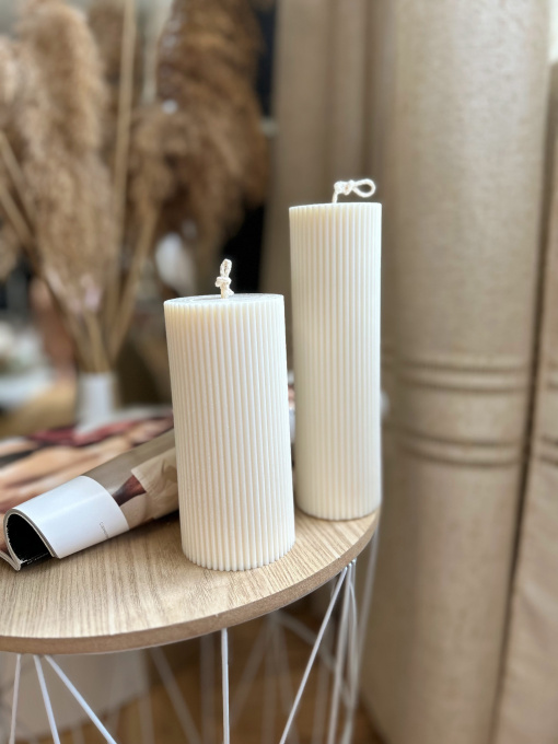 Свеча фигурная "Цилиндр" из натурального оливкового воска Candle Design модель 110.1014/1015 Фото