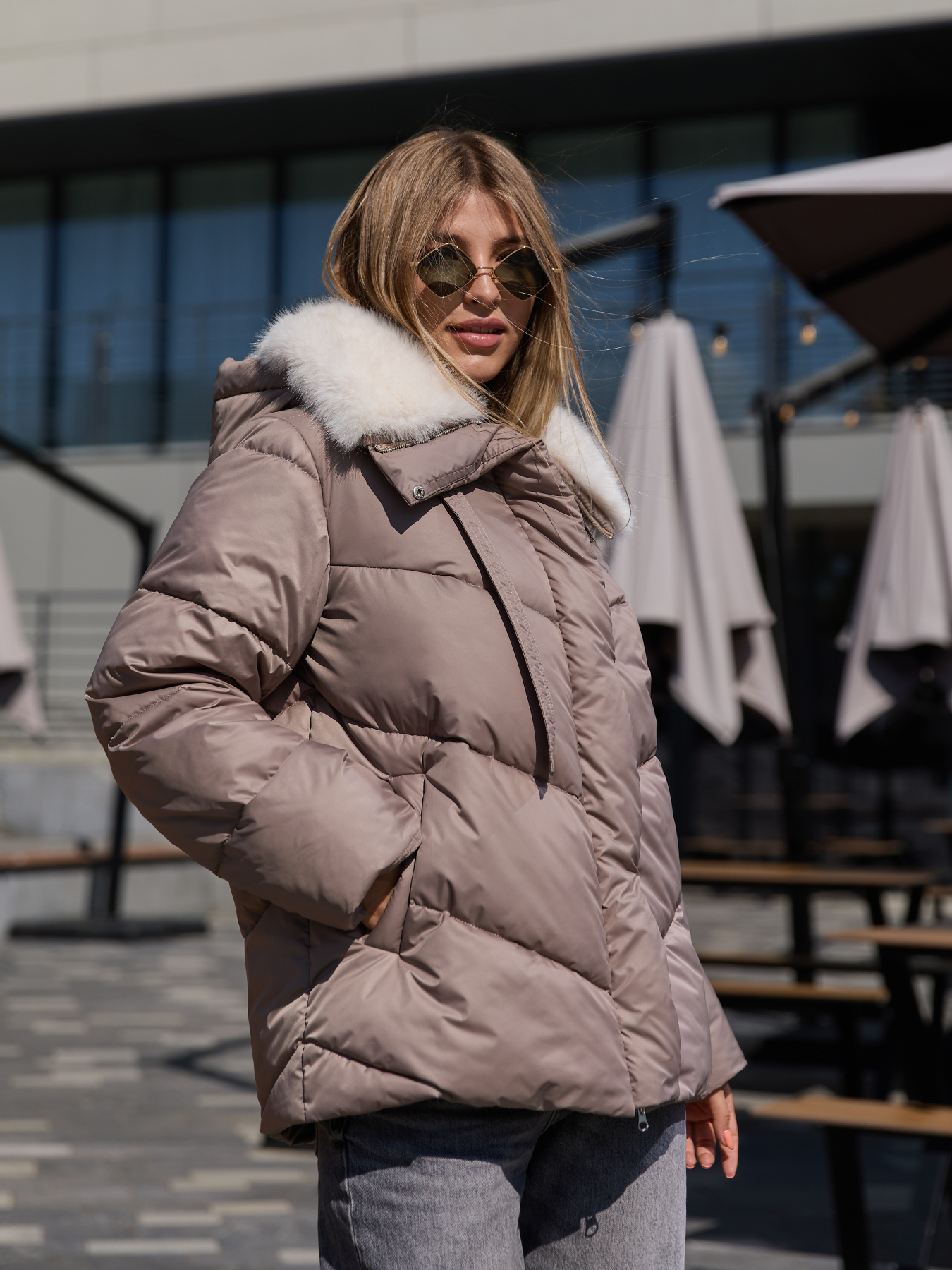 Куртки и дубленки MilaNova модель Куртка К-350 капучино Фото
