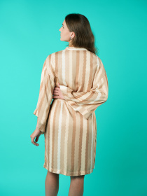 Одяг для дому та сну Brabrabra модель HOM2212000_Striped-Print Фото