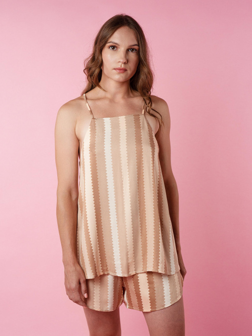 Одежда для дома и сна Brabrabra модель HOM2212006_Striped-Print Фото