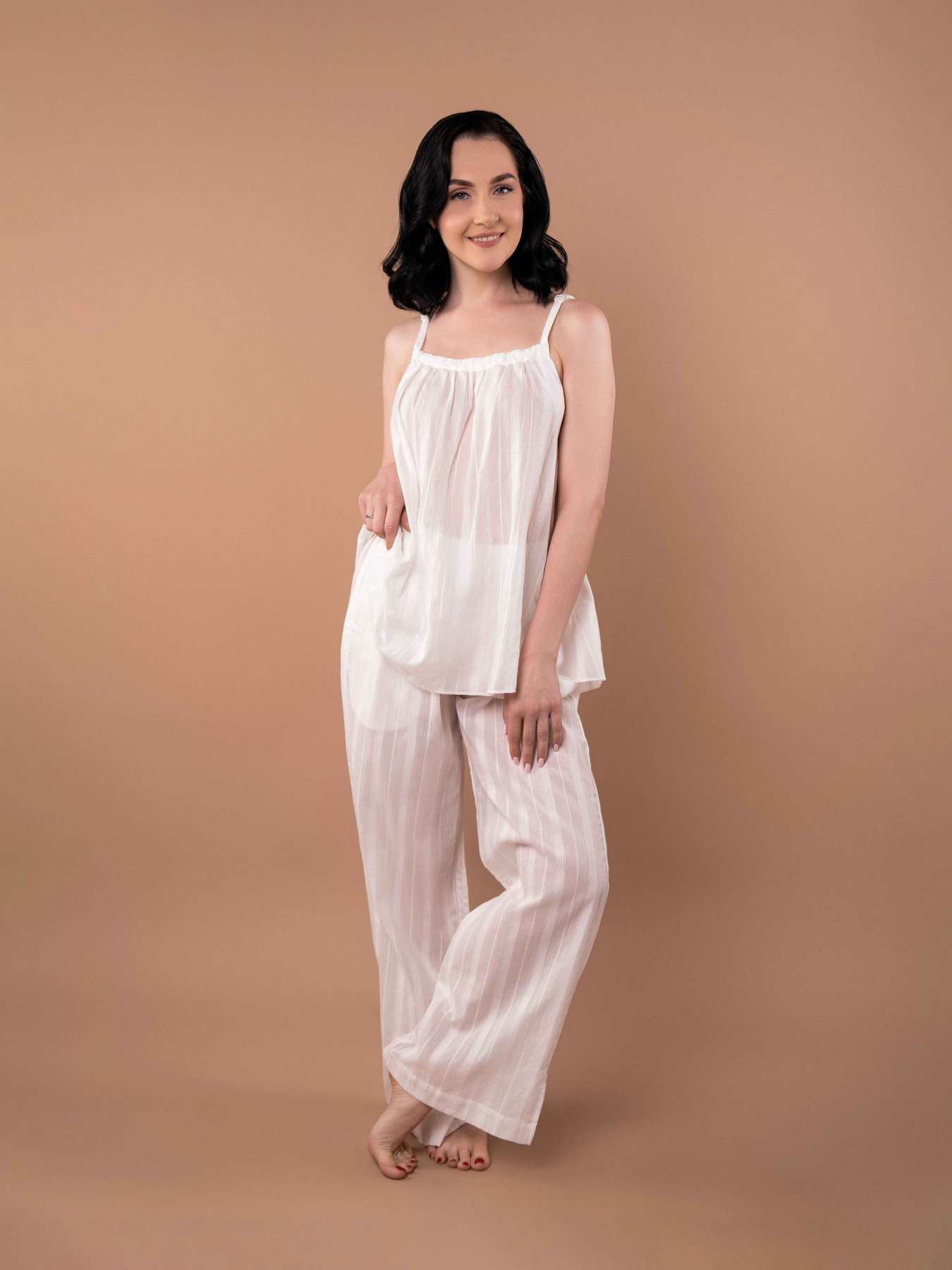 Одяг для дому та сну Brabrabra модель HOM2420006_White Фото