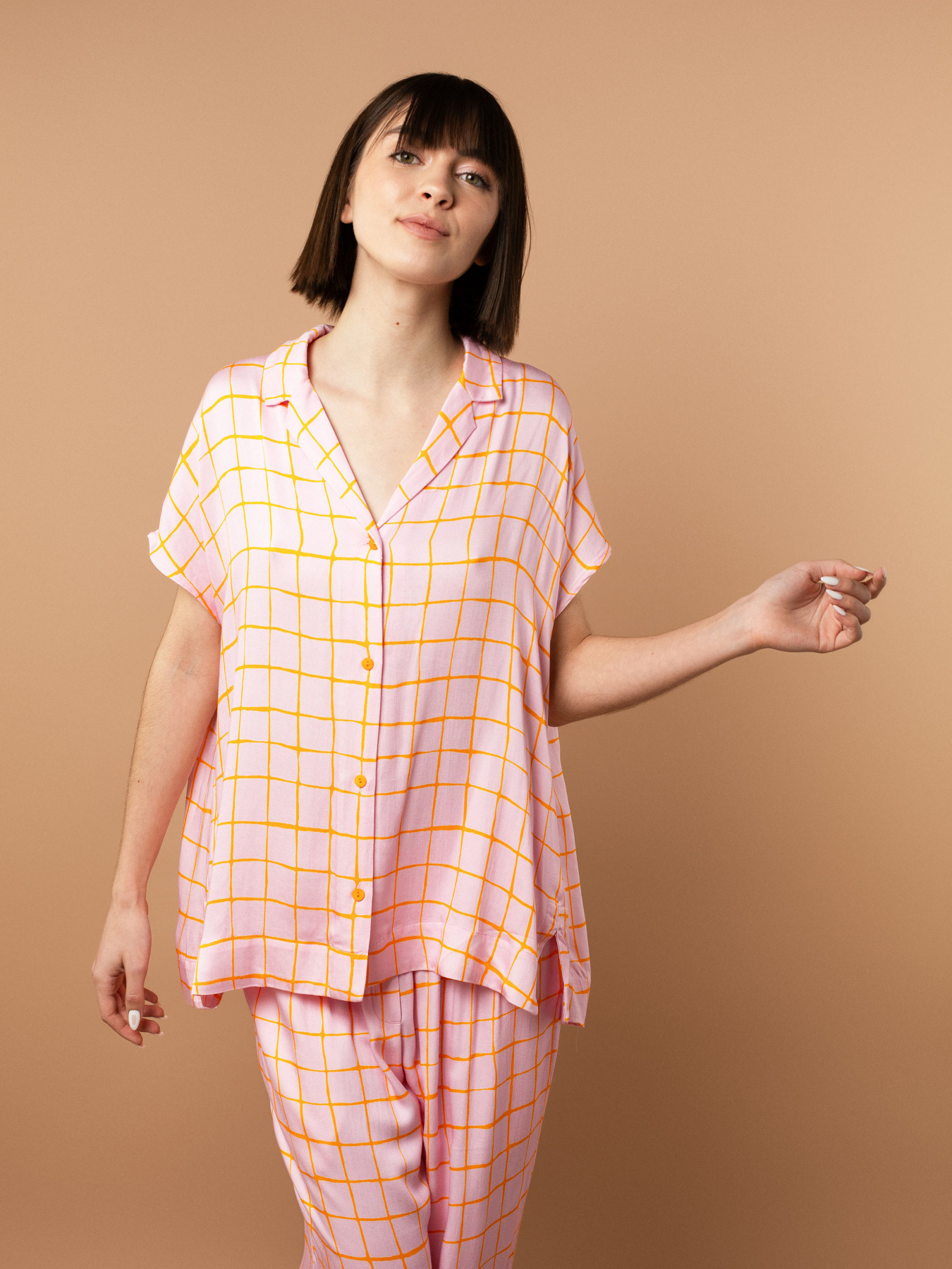 Одежда для дома и сна Brabrabra модель HOM2423104_Check-Print Фото