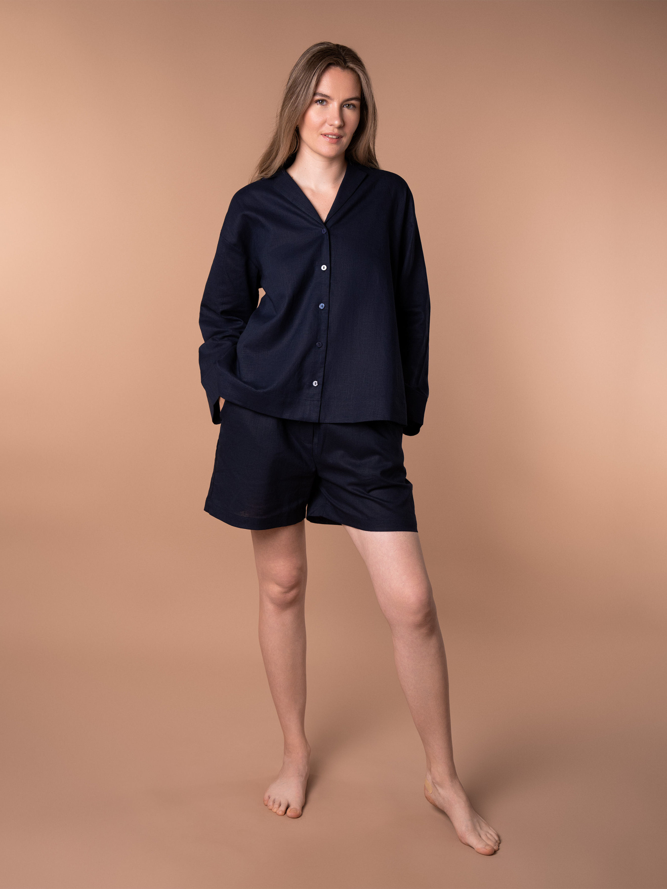Одежда для дома и сна Brabrabra модель HOM2424004_Dark-Blue Фото