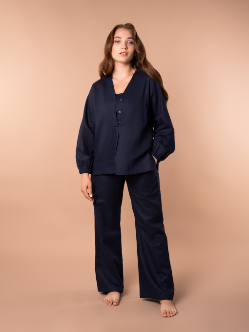 Одежда для дома и сна Brabrabra модель HOM2424010_Dark-Blue Фото