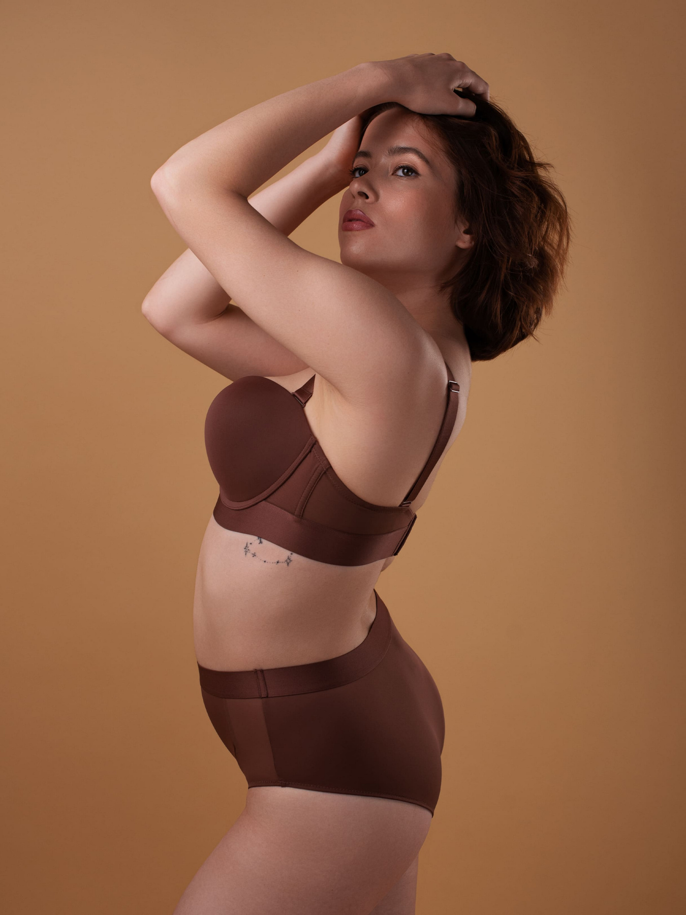 Нижня білизна Brabrabra модель SLZ22102101_Brown Фото