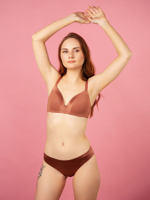 Нижнее белье Brabrabra модель SLZ24202301_Terracotta Фото