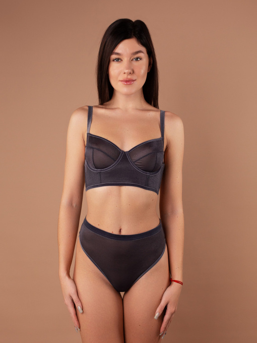 Нижня білизна Brabrabra модель SLZ25502102_Dark-Gray Фото