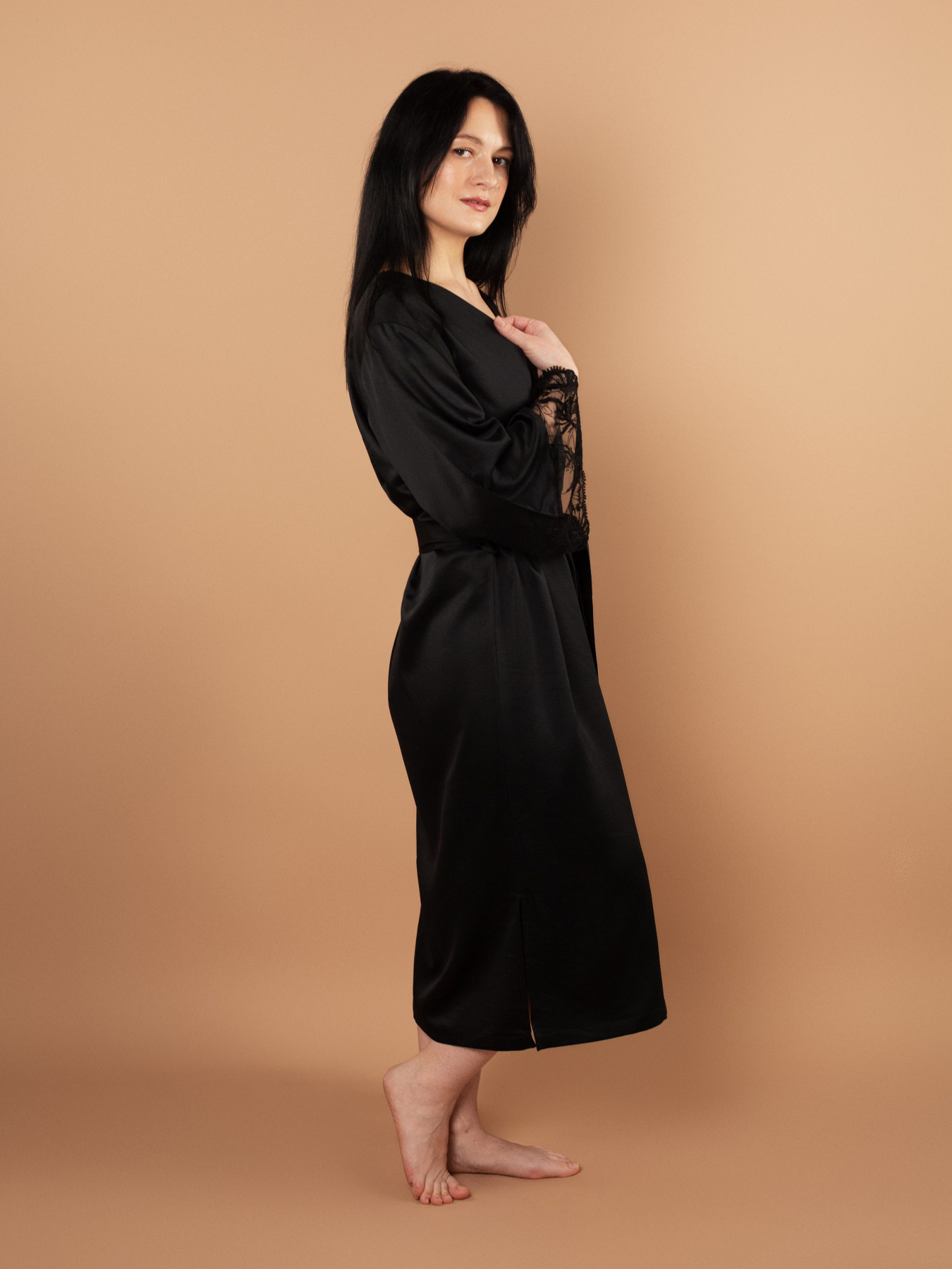 Одяг для дому та сну Brabrabra модель SLZ25805001_Black Одяг для дому та сну Brabrabra модель SLZ25805001_Black Фото