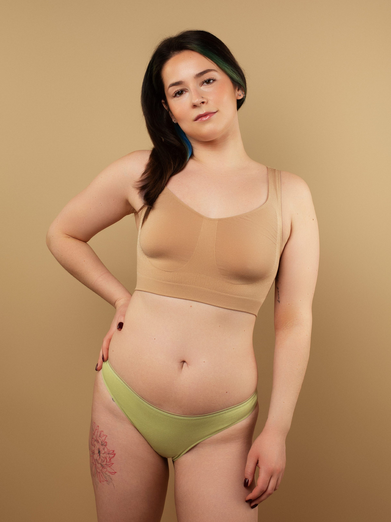 Нижнее белье Brabrabra модель SLZ26902002_khaki.beige.black Фото