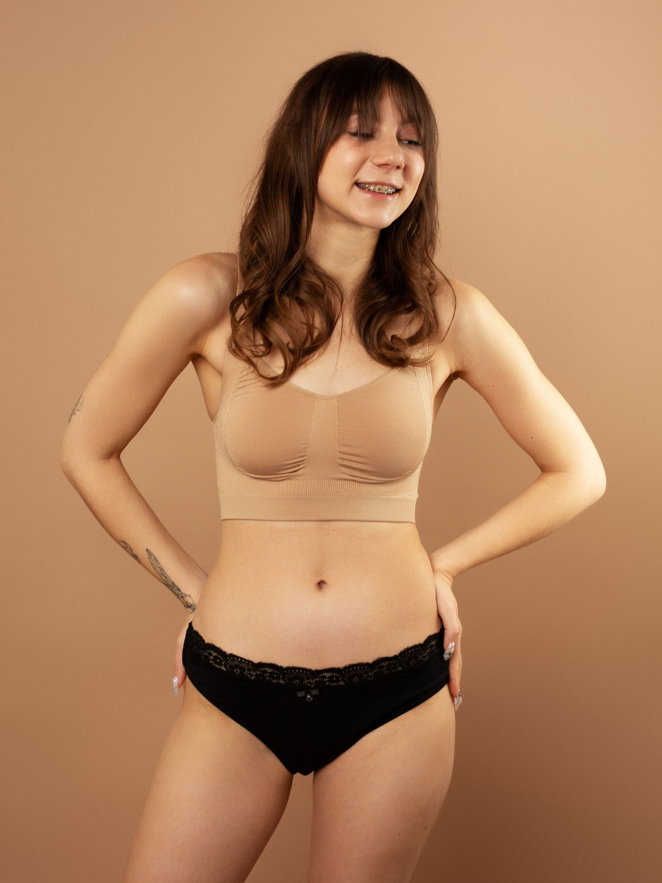 Нижнее белье Brabrabra модель SLZ26902011_beige.black.khaki Фото