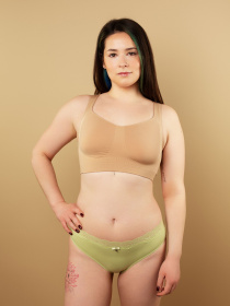 Нижня білизна Brabrabra модель SLZ26902011_print.khaki.white Фото