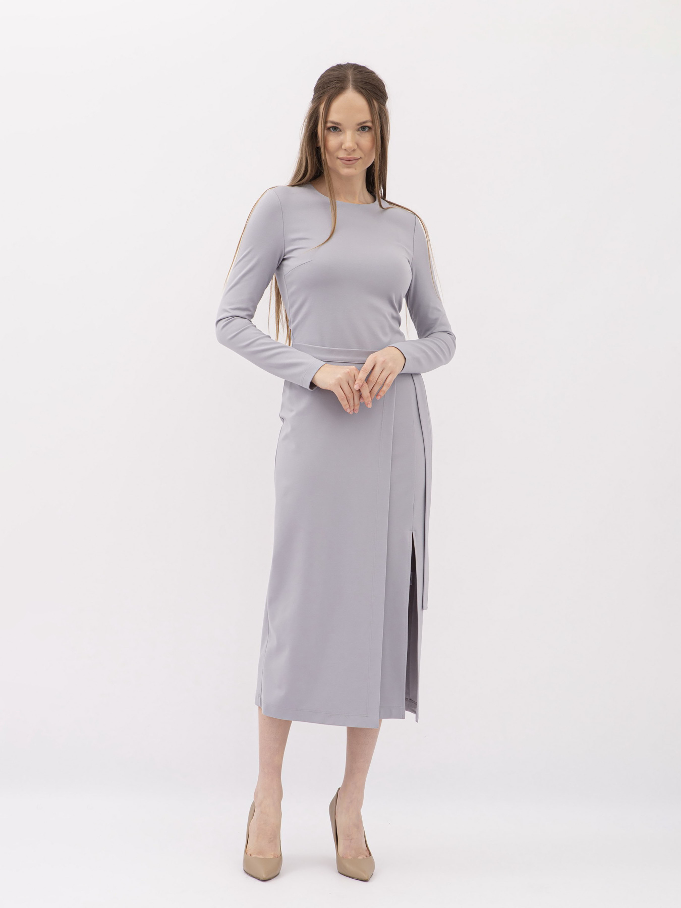Платья Lesia модель Rennaya01GreyWMNSDRSSLS Фото