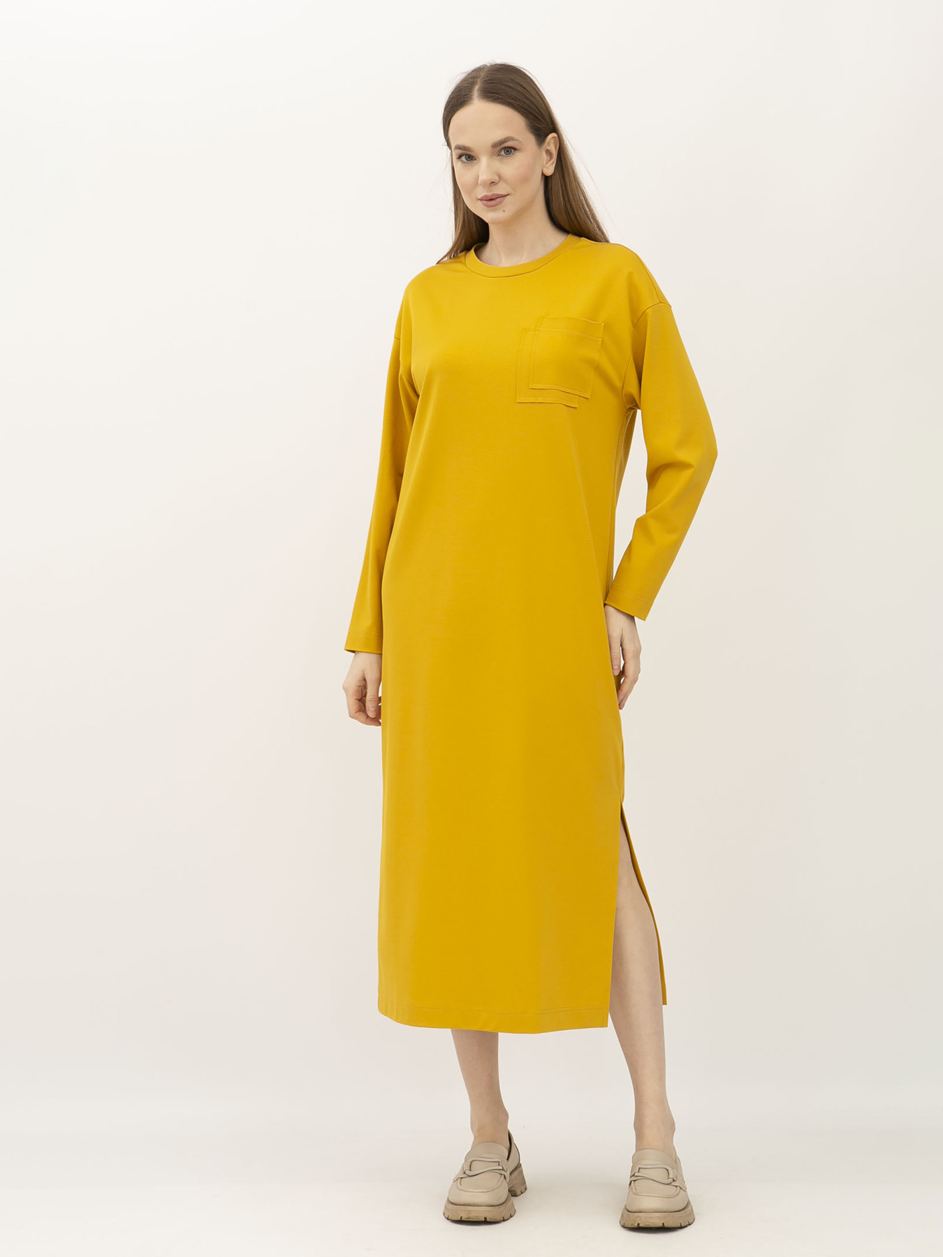 Платья Lesia модель Mioto1MustardWMNSDRSSLS Фото