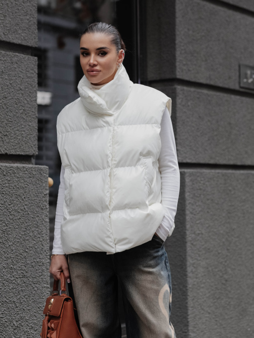 Куртки и дубленки Jadone Fashion модель Zhylet_Soft_bilyy Фото