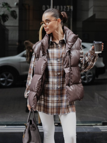 Куртки и дубленки Jadone Fashion модель Zhylet_Soft_chokol Фото