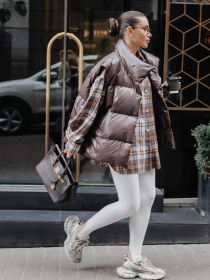 Куртки и дубленки Jadone Fashion модель Zhylet_Soft_chokol Фото