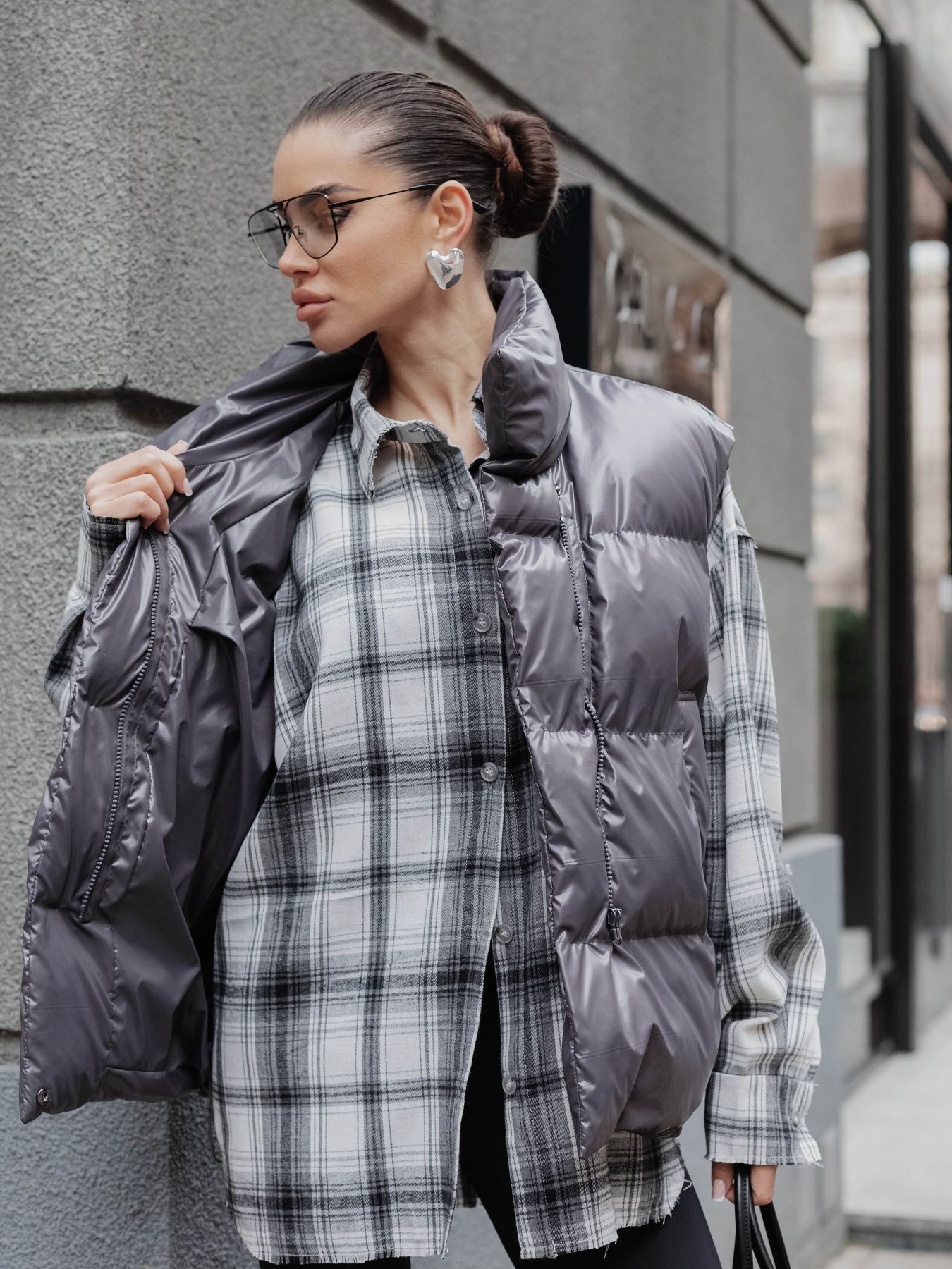 Куртки та дублянки Jadone Fashion модель Zhylet_Soft_graf Фото