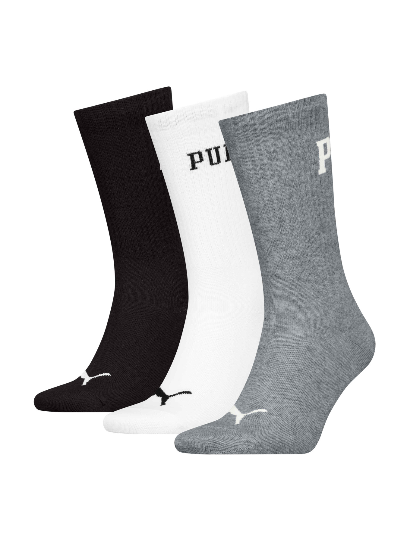Шкарпетки та гольфи PUMA Unisex Logo Crew 3p модель 938632 Фото