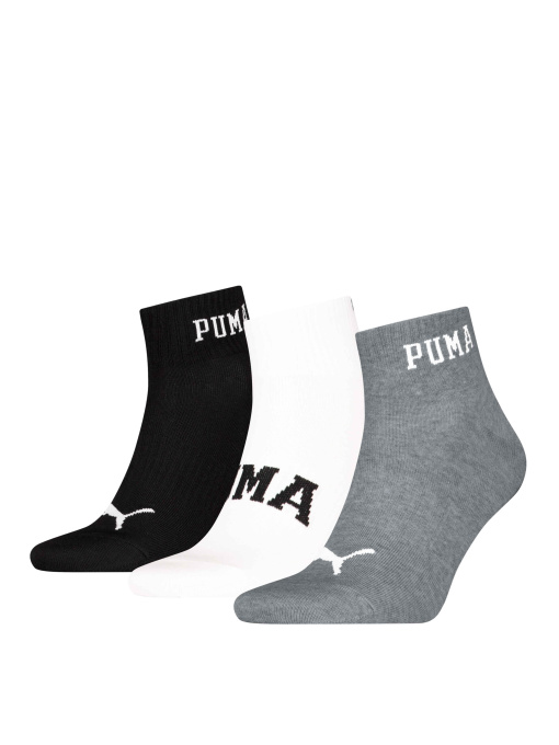 Носки и гольфы PUMA Unisex Logo Quarter 3p модель 938636 Фото