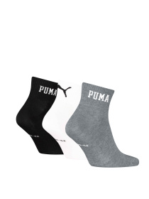 Шкарпетки та гольфи PUMA Unisex Logo Quarter 3p модель 938636 Фото