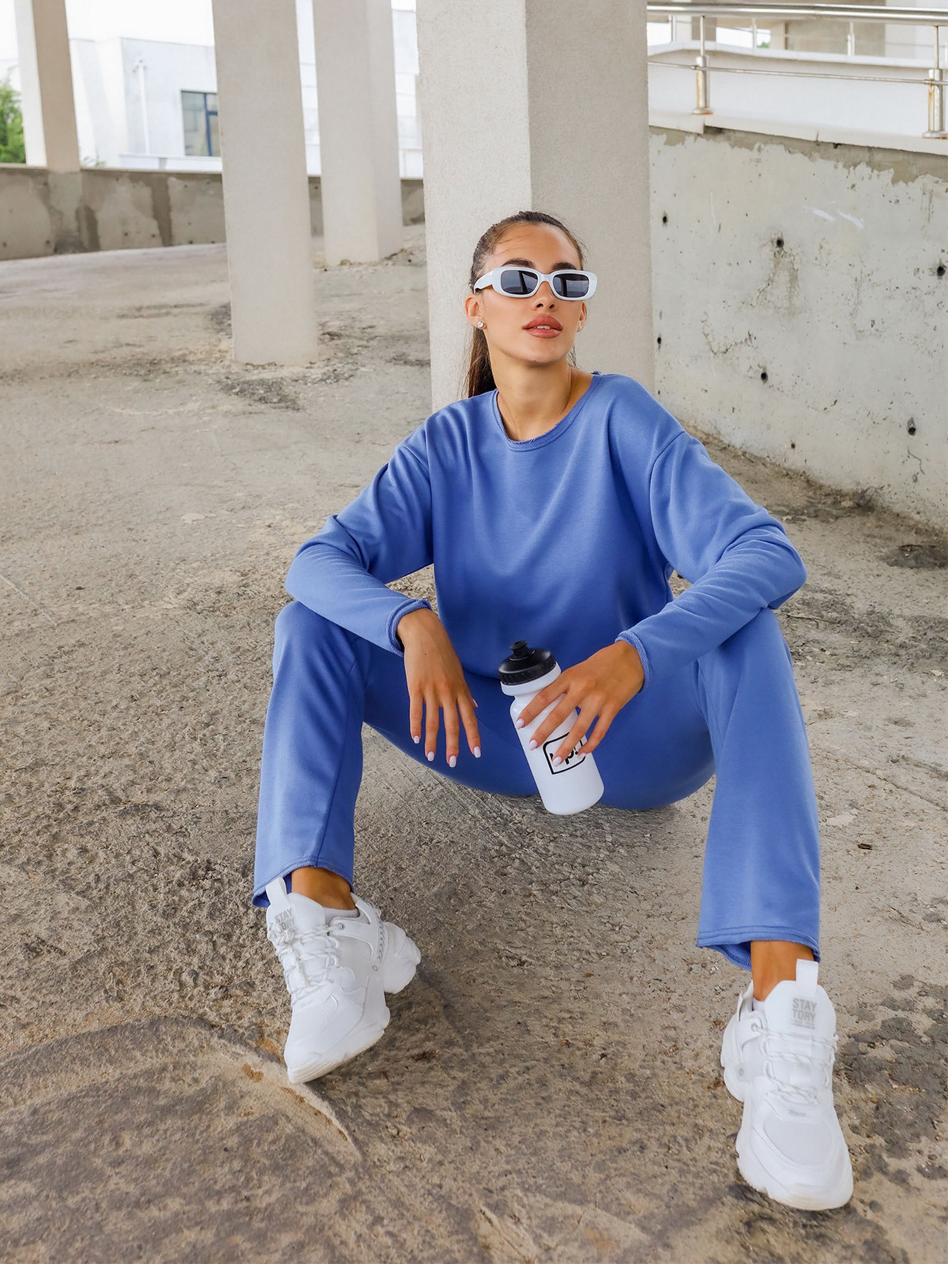 Костюми ISSA Plus модель 12847_blue Костюми ISSA Plus модель 12847_blue Фото