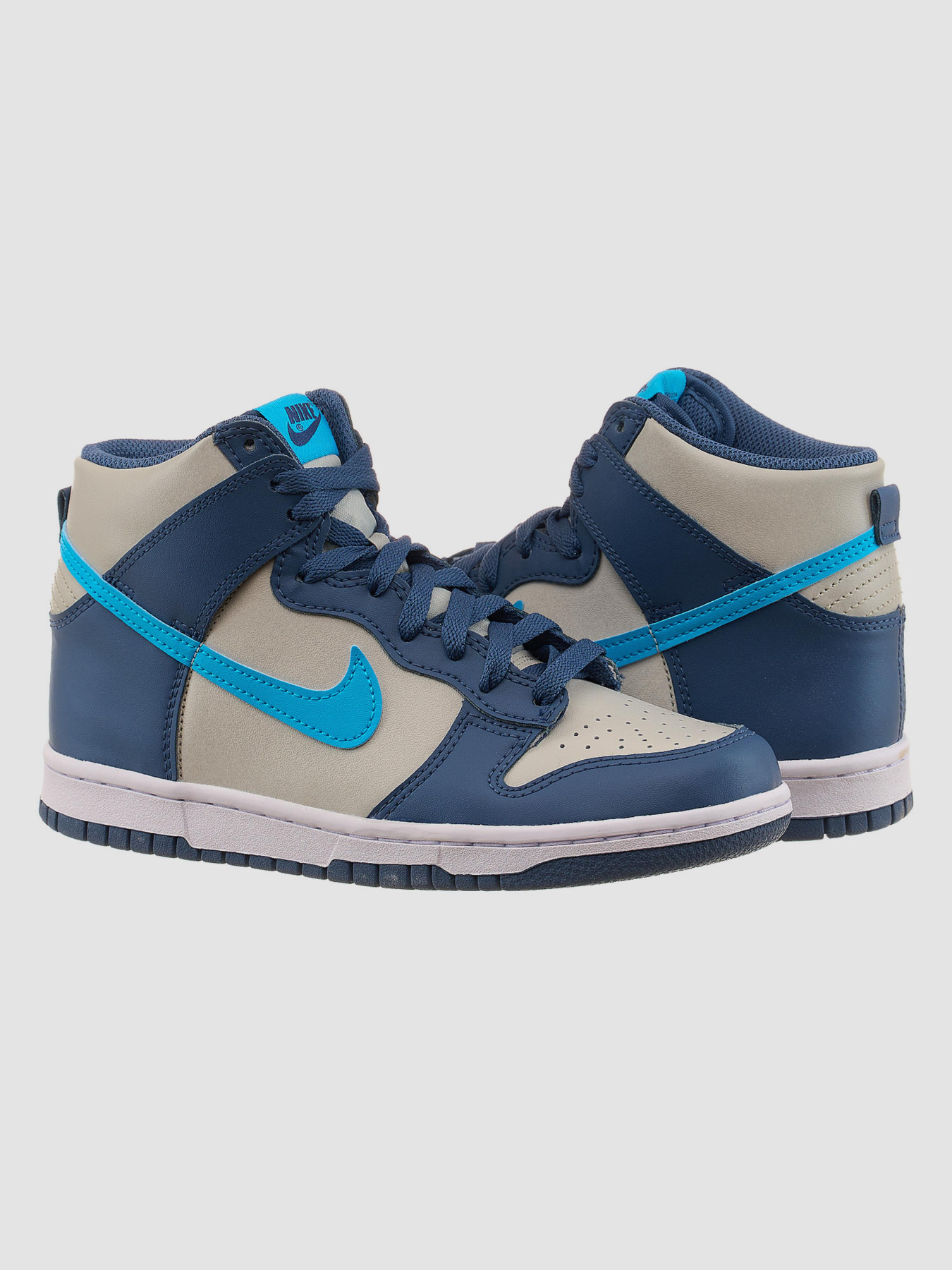 Кросівки NIKE Dunk High Gs Grey Blue модель DB2179-006 Кросівки NIKE Dunk High Gs Grey Blue модель DB2179-006 Фото