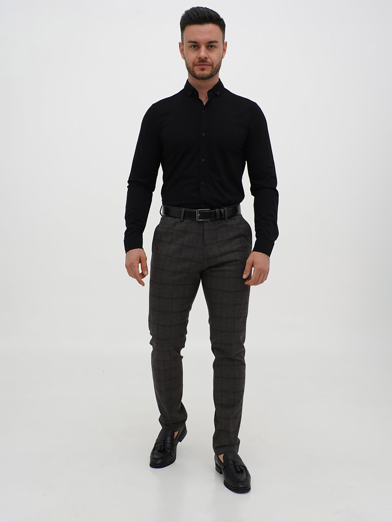 Сорочки Trend Collection модель TC12735BlackRBSHKMN Фото