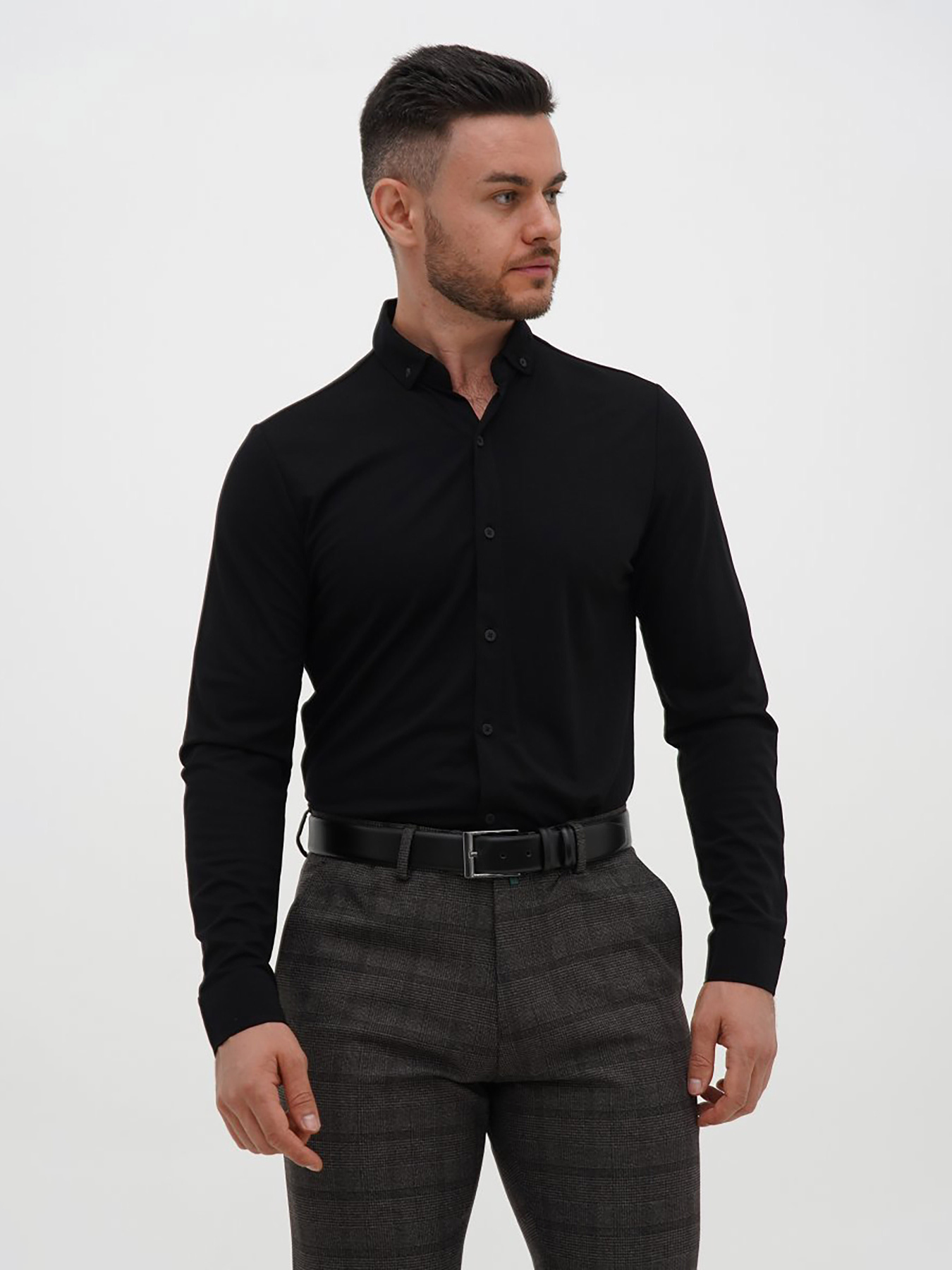 Сорочки Trend Collection модель TC12735BlackRBSHKMN Фото