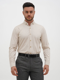 Сорочки Trend Collection модель TC12733LightBeigeRBSHKMN Фото