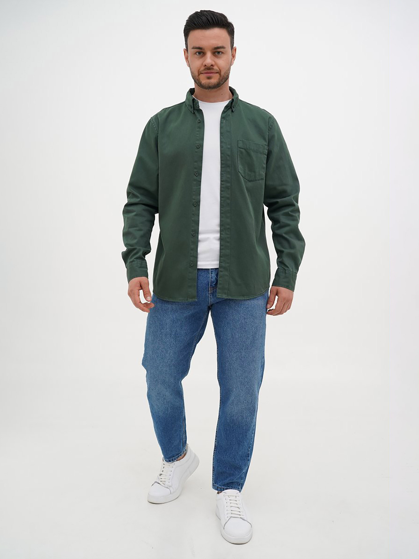 Сорочки Trend Collection модель TC12598EmeraldRBSHKMN Фото