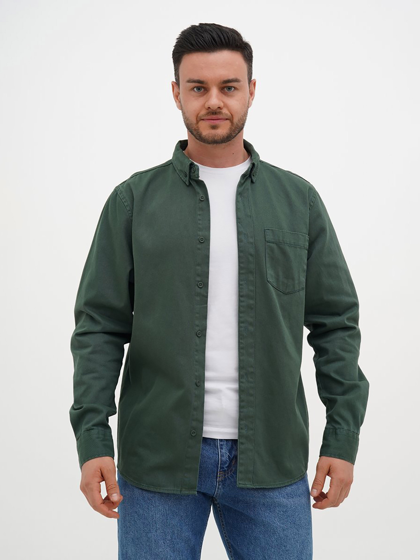 Сорочки Trend Collection модель TC12598EmeraldRBSHKMN Фото