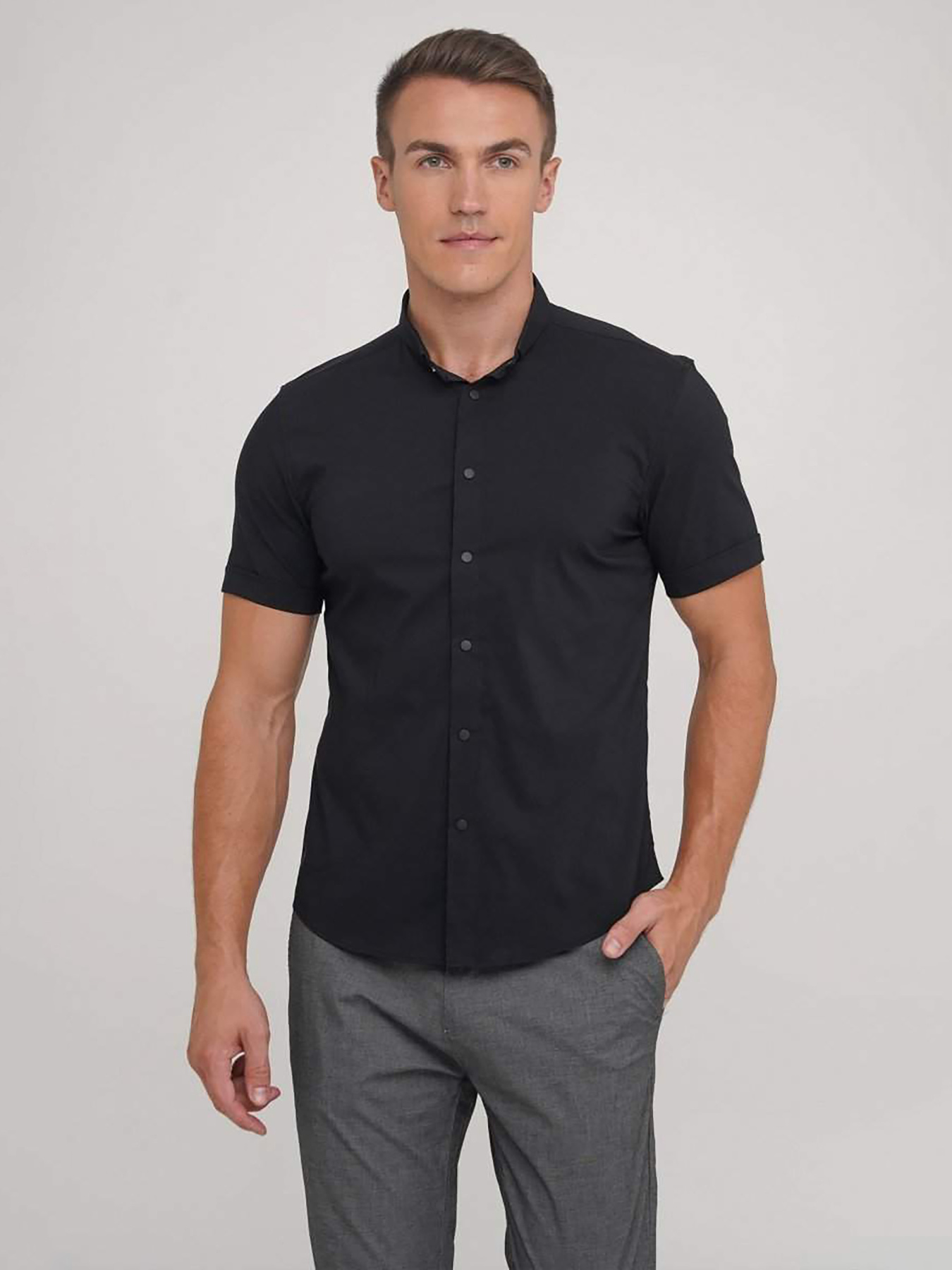 Рубашки Trend Collection модель TC11942BlackRBSHKMN Фото