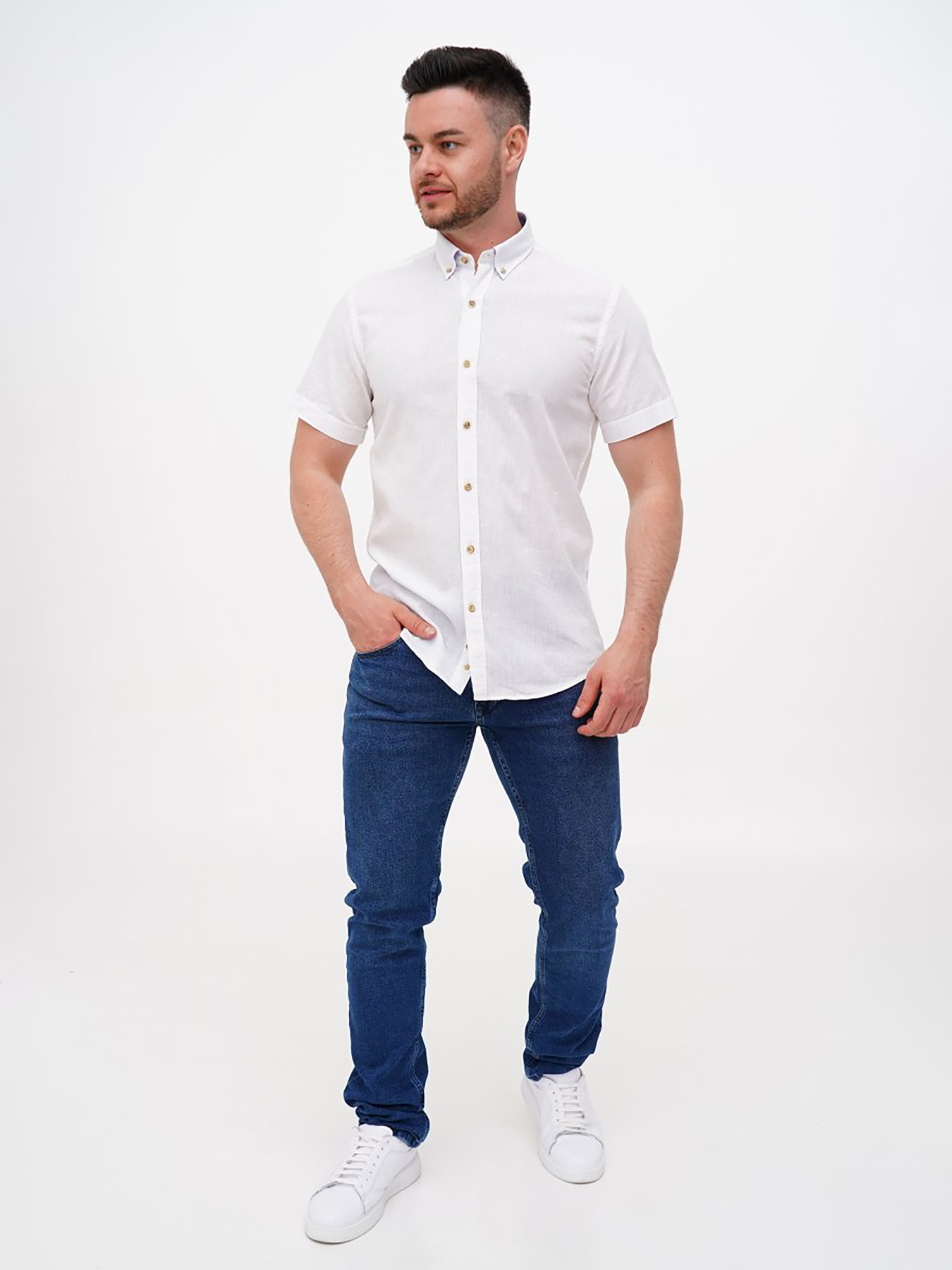 Рубашки Trend Collection модель TC11889WhiteRBSHKMN Фото