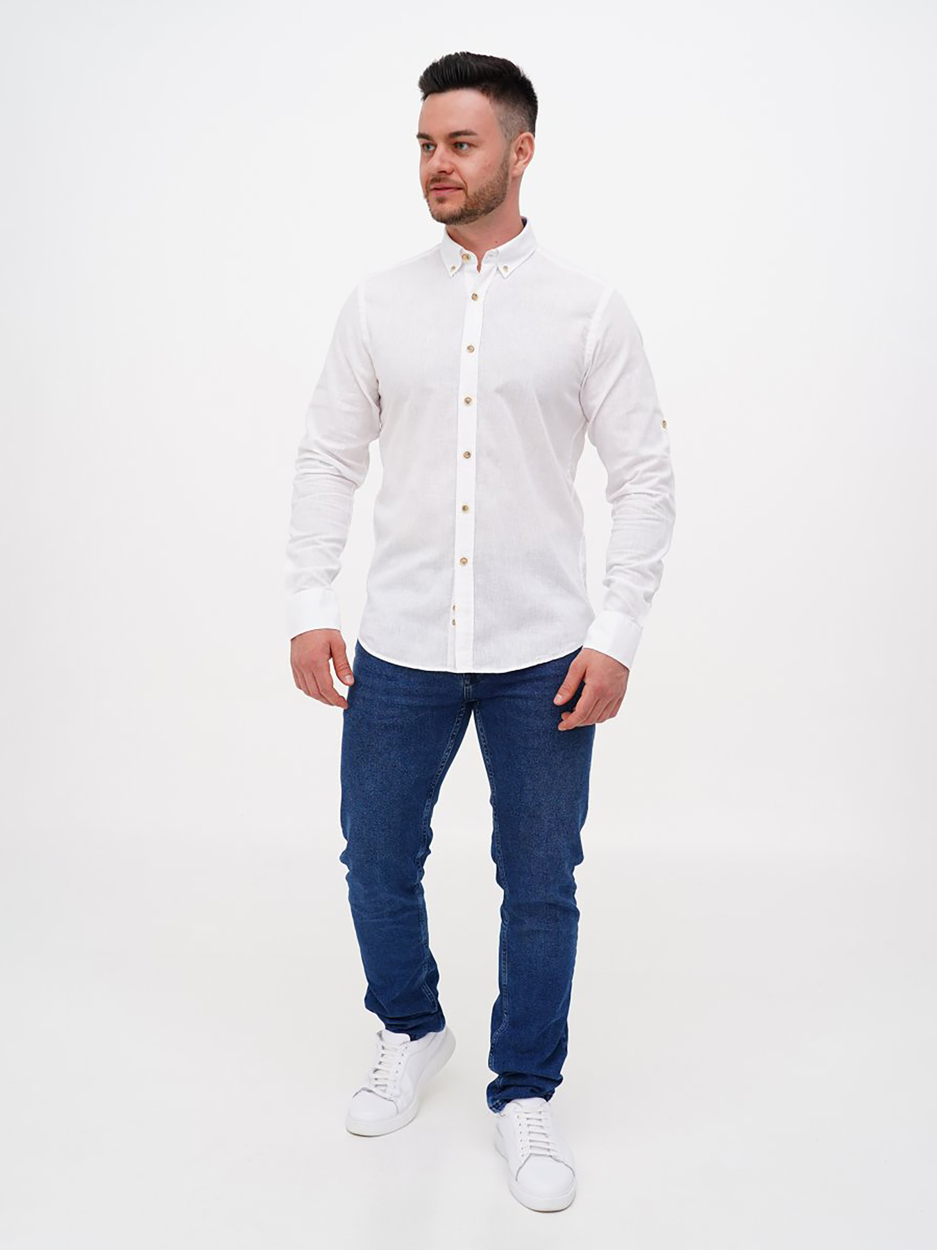 Сорочки Trend Collection модель TC11523WhiteRBSHKMN Фото