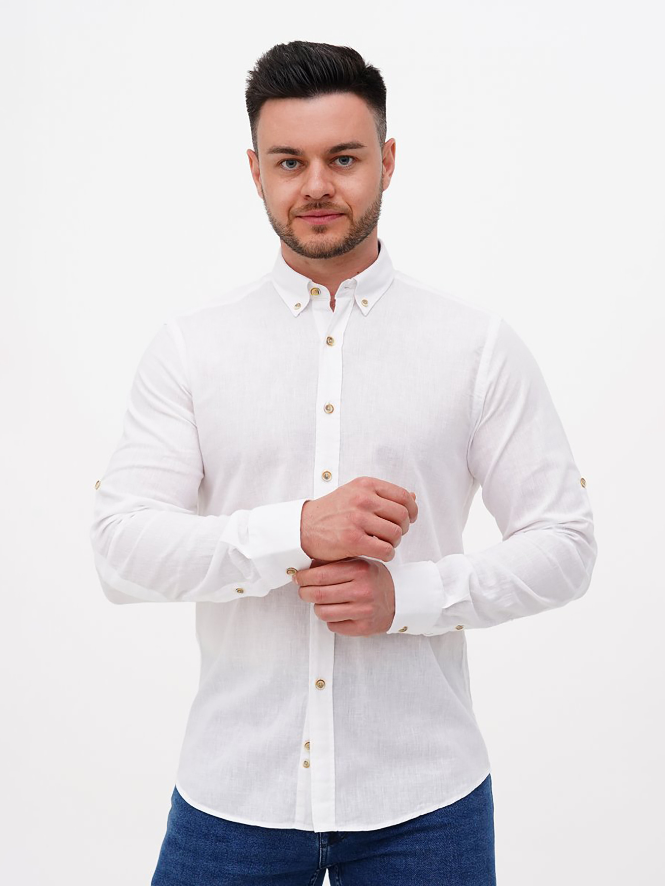 Сорочки Trend Collection модель TC11523WhiteRBSHKMN Фото