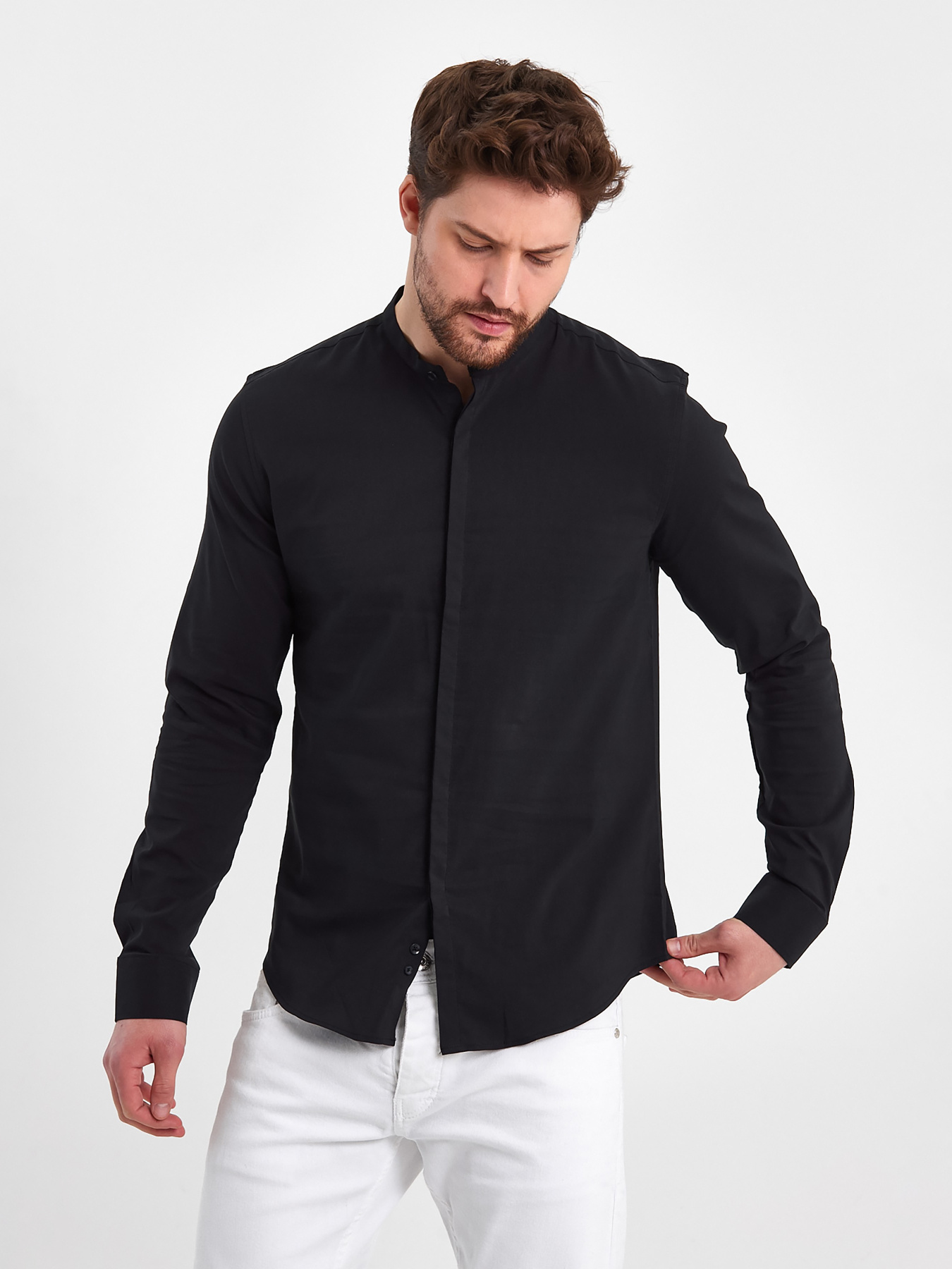 Рубашки Trend Collection модель TC11368BlackRBSHKMN Фото