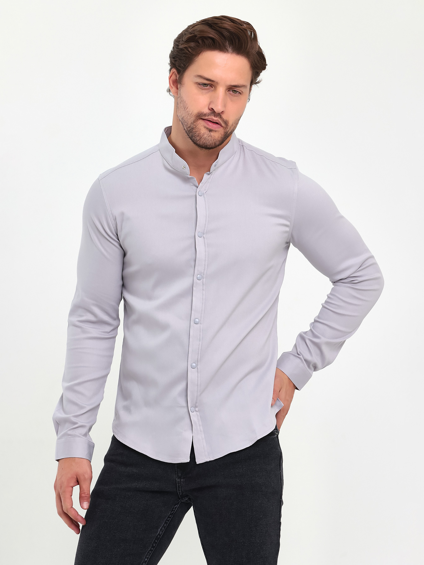 Сорочки Trend Collection модель TC11358LightGreyRBSHKMN Фото