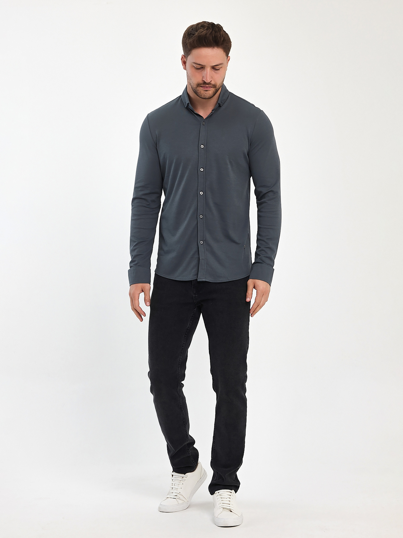 Сорочки Trend Collection модель TC11044GreyRBSHKMN Фото
