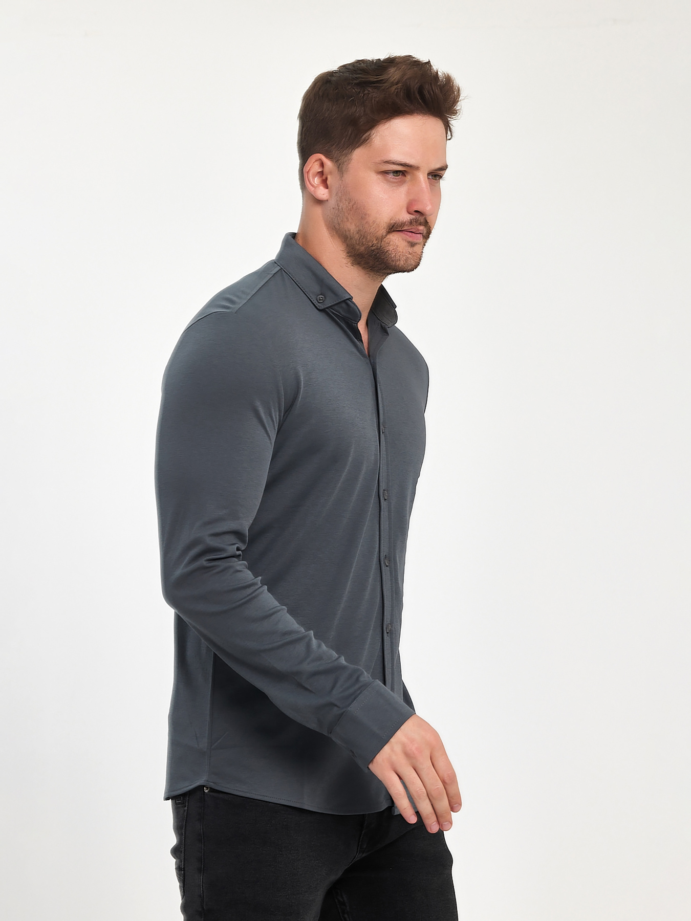 Сорочки Trend Collection модель TC11044GreyRBSHKMN Фото
