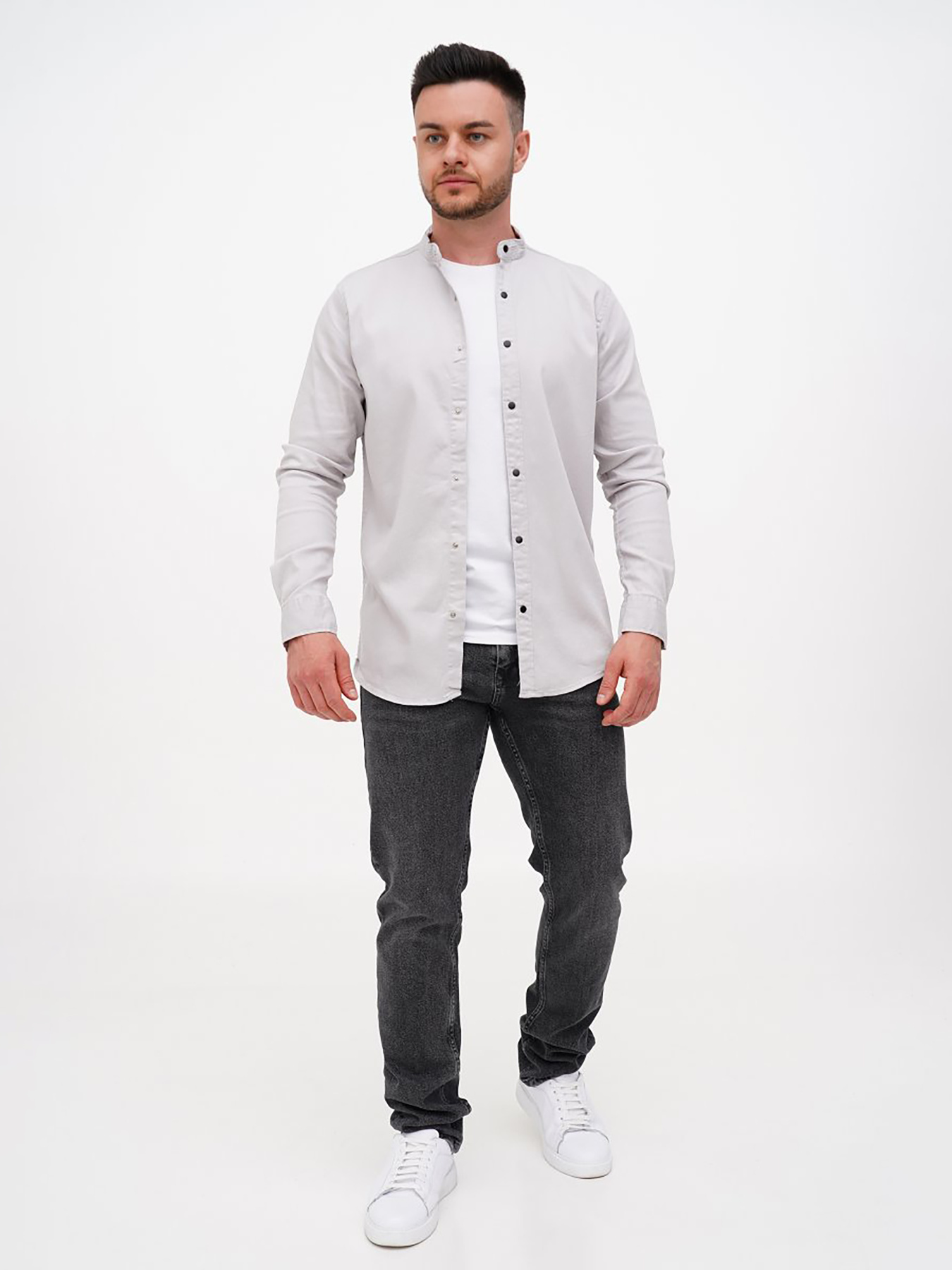 Сорочки Trend Collection модель TC11025LightGreyRBSHKMN Сорочки Trend Collection модель TC11025LightGreyRBSHKMN Фото