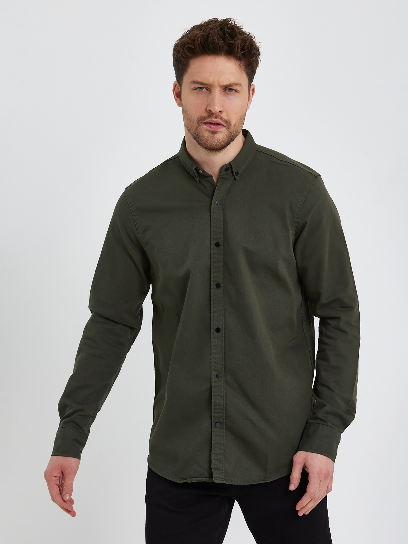 Сорочки Trend Collection модель TC10958KhakiRBSHKMN Сорочки Trend Collection модель TC10958KhakiRBSHKMN Фото