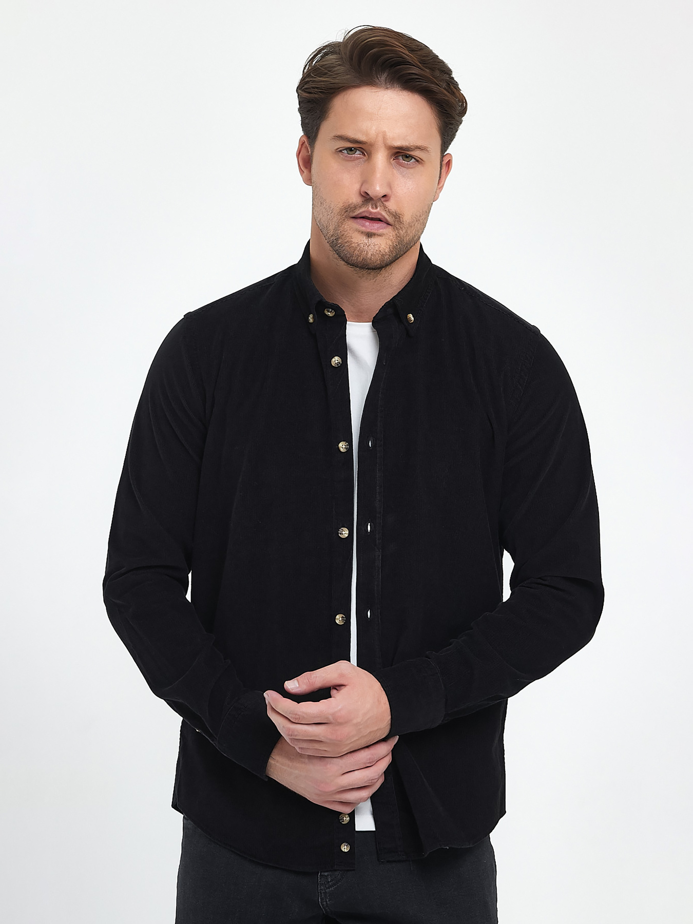 Сорочки Trend Collection модель TC10223BlackRBSHKMN Фото
