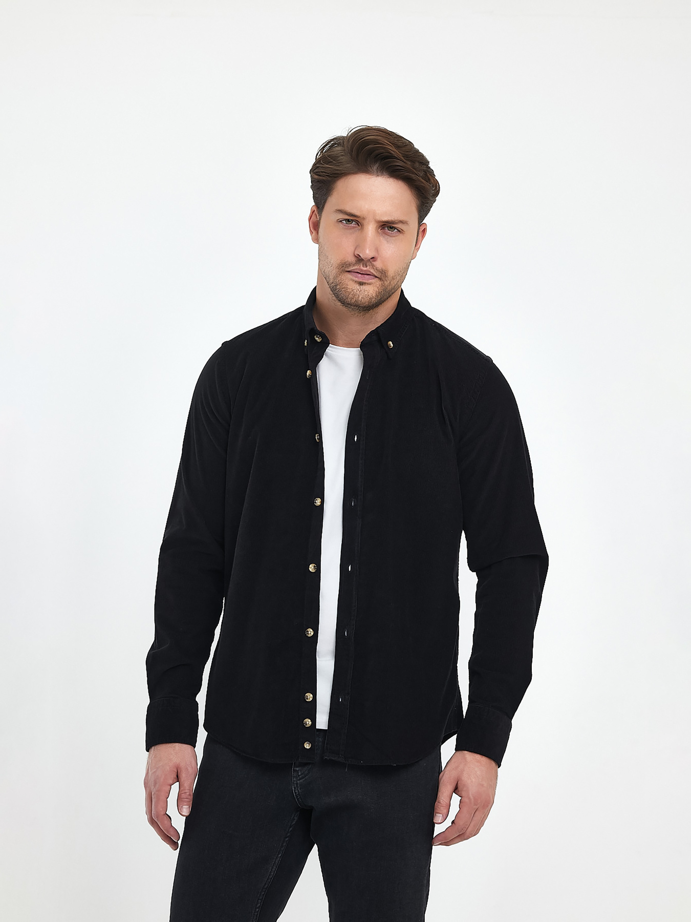 Сорочки Trend Collection модель TC10223BlackRBSHKMN Фото