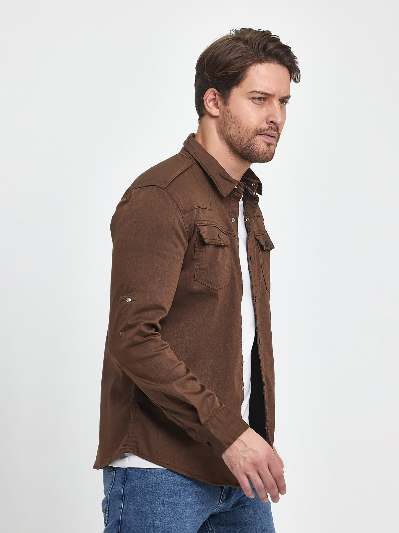 Сорочки Trend Collection модель TC9995BrownRBSHKMN Фото